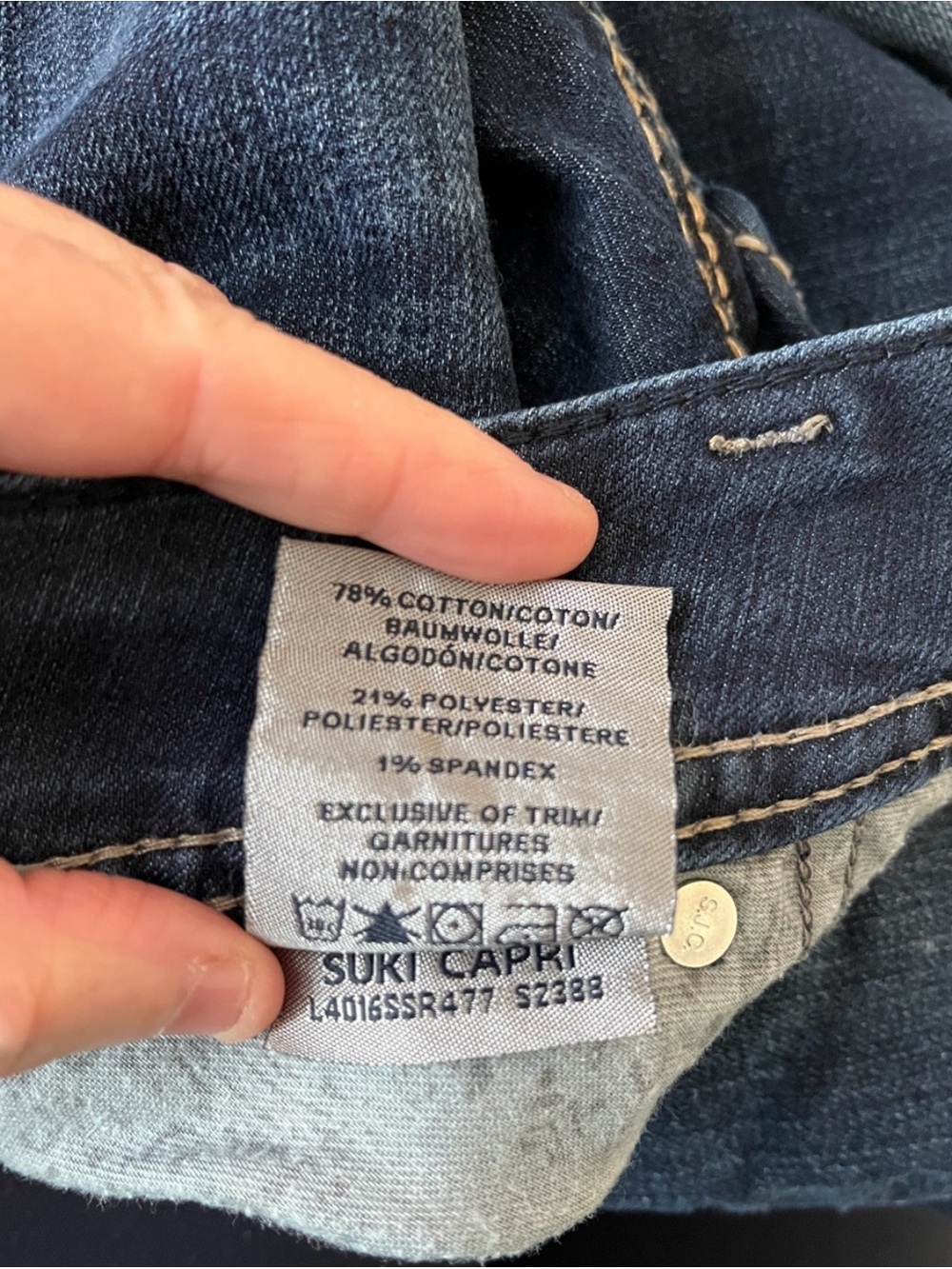 Silver Jeans Skinny Dark Blue Stretch Denim - Picture 14 of 15